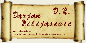 Darjan Milijašević vizit kartica